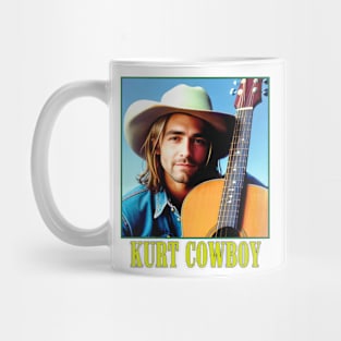 Grunge Cowboy Musician With Acoustic Guitar Mug